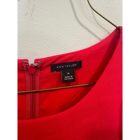 Talbots Red Sleeveless Dress Size 10 - Picture 6 of 6